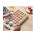 30-Grid Stackable Egg Storage Tray Organizer Shelf - 2 Pack